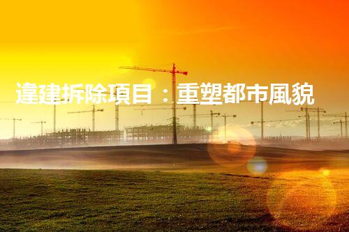 違建拆除項目：重塑都市風貌，共建和諧家園